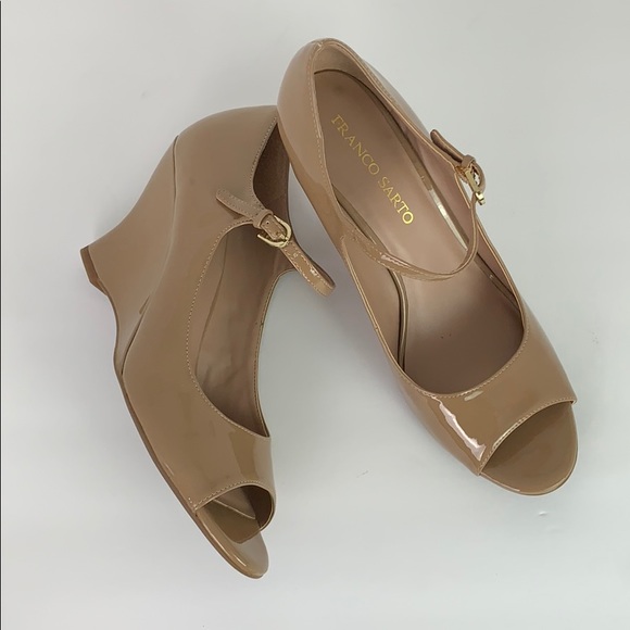 Franco Sarto Shoes - Franco Sarto Wedge Sz 10.5 Tan Excellent Condition